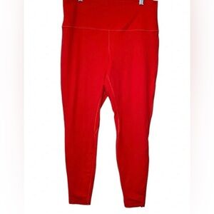 Lululemon Align High-Rise Pant 28” in Carnation Red Double Lined Size 14